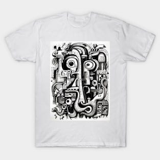 Cartoon Anteater Graffiti #3 T-Shirt